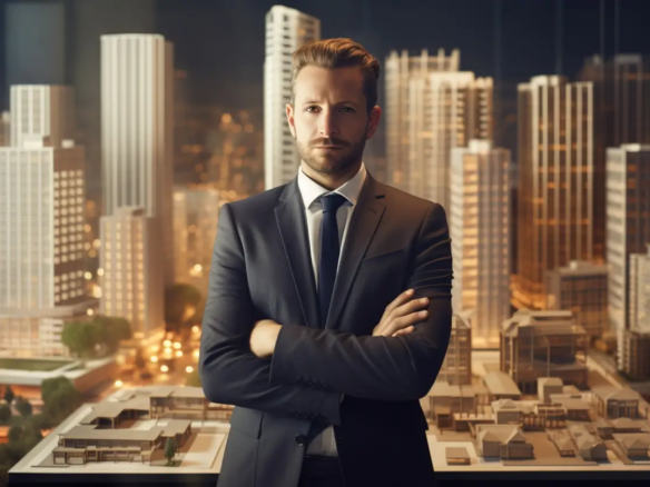 trusted property dealer in islamabad in his office