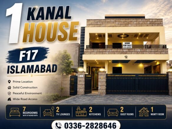 1 Kanal Luxury House for Sale in F-17, Islamabad