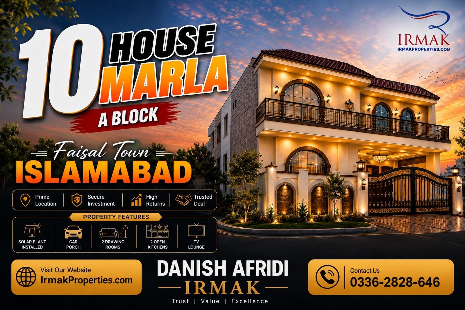 10 Marla House for Sale in Faisal Town