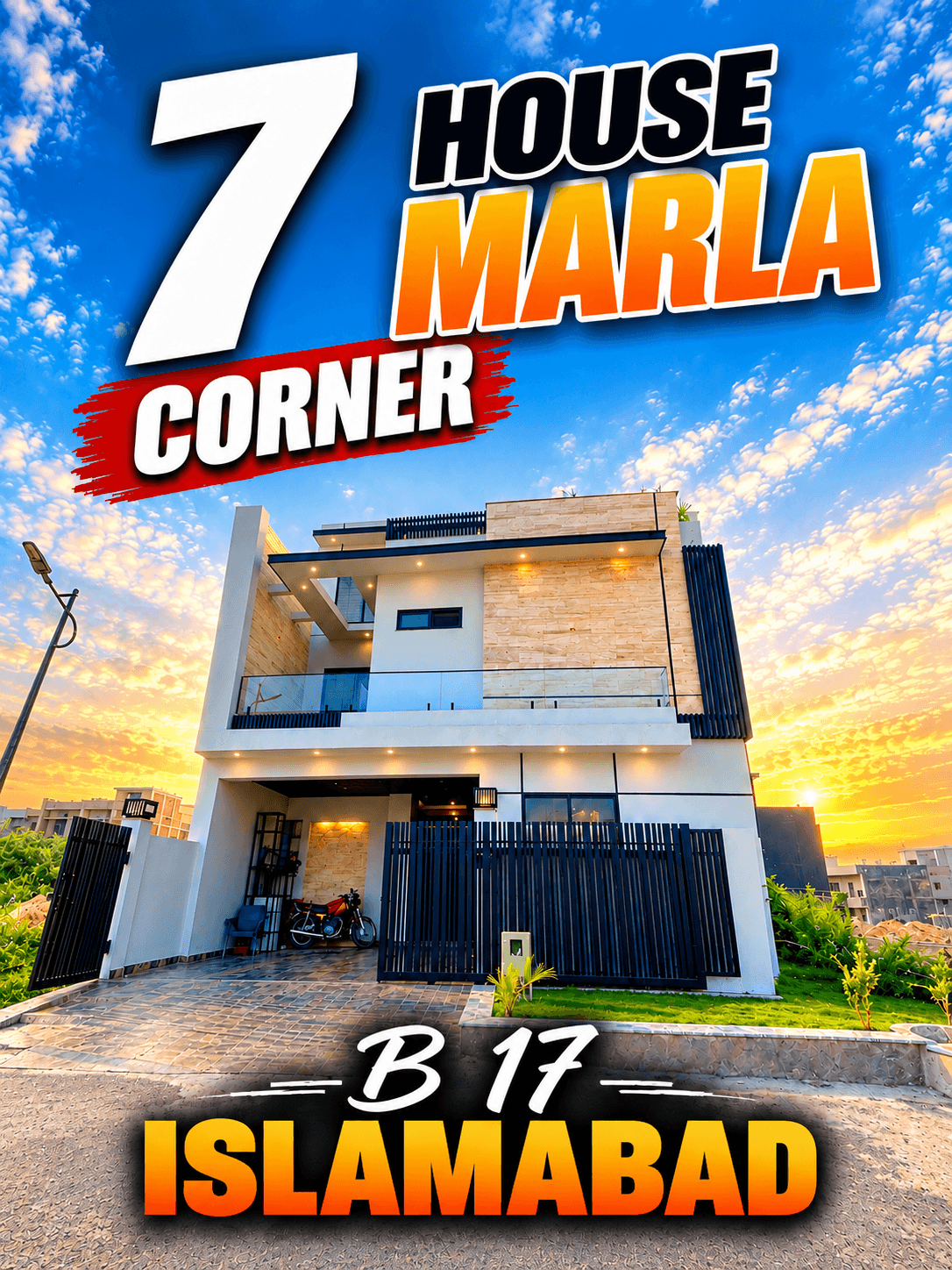 7 Marla Designer House For Sale in B-17
