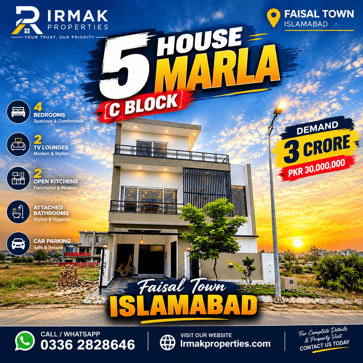77194a49-33f6-4663-92ac-ae97d902b054 5 Marla House For Sale in Faisal Town C Block