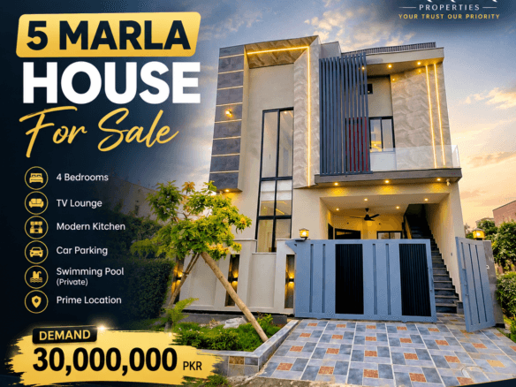 5 Marla House for Sale in Faisal Town C Block | Swimming Pool | Islamabad