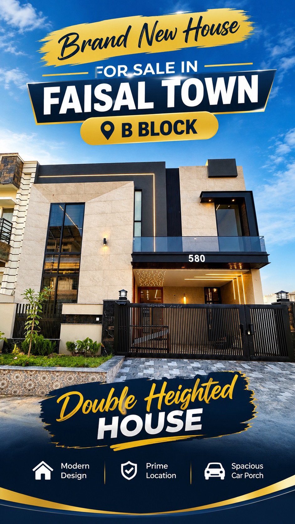 copy_7155F32A-99D6-4269-B137-E61EE017B591 8 Marla Brand New House For Sale In Faisal Town B Block